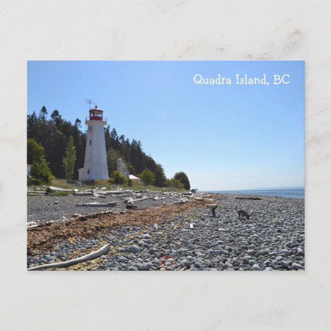 Quadra Island Lighthouse Postcard (Front)