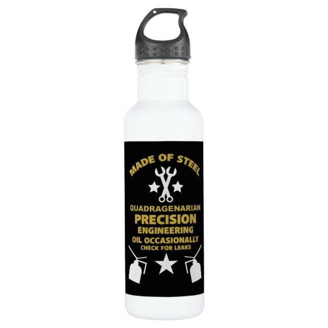 Quadragenarian Birthday 710 Ml Water Bottle (Front)