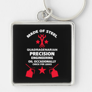 Quadragenarian Birthday Key Ring