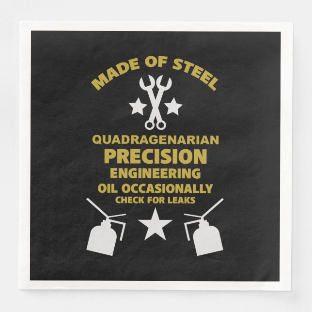 Quadragenarian Birthday Napkin (Front)