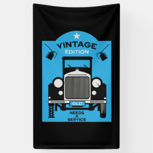 Quadragenarian Happy Birthday Over The Hill Banner