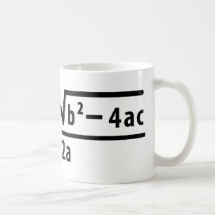 quadratic formula coffee mug