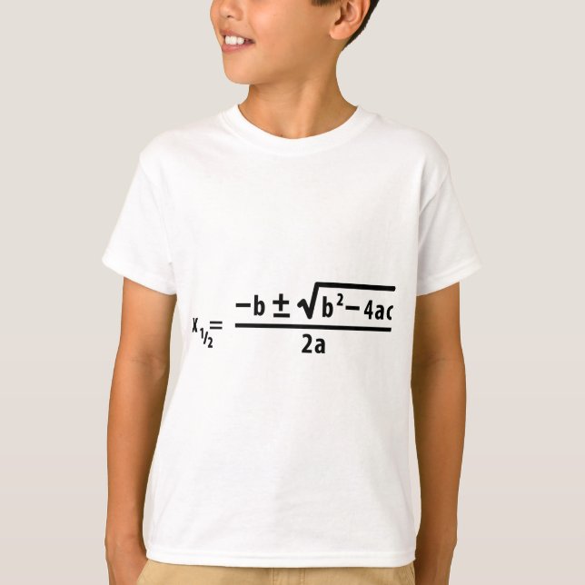 quadratic formula T-Shirt (Front)