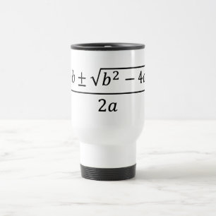 Quadratic Formula Travel Mug