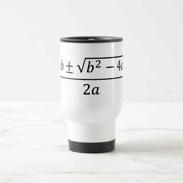 Quadratic Formula Travel Mug (Center)