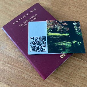 Quadratisch mit Foto Square Business Card