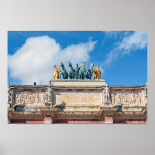 Quadriga on Arc de Triomphe du Carrousel - Paris Poster