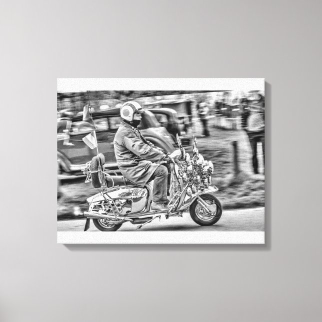 Quadrophenia - the Scooter Years Canvas Print (Front)