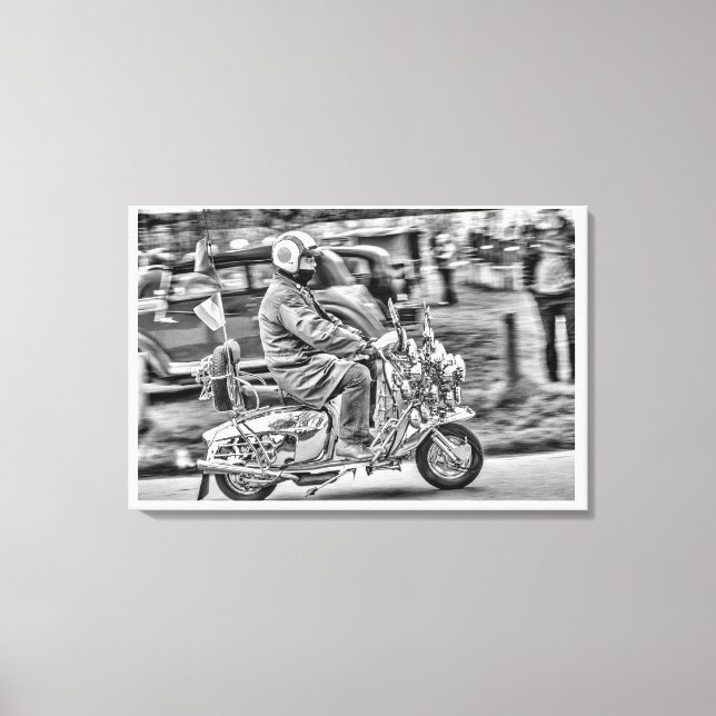 Quadrophenia - the Scooter Years Canvas Print (Front)