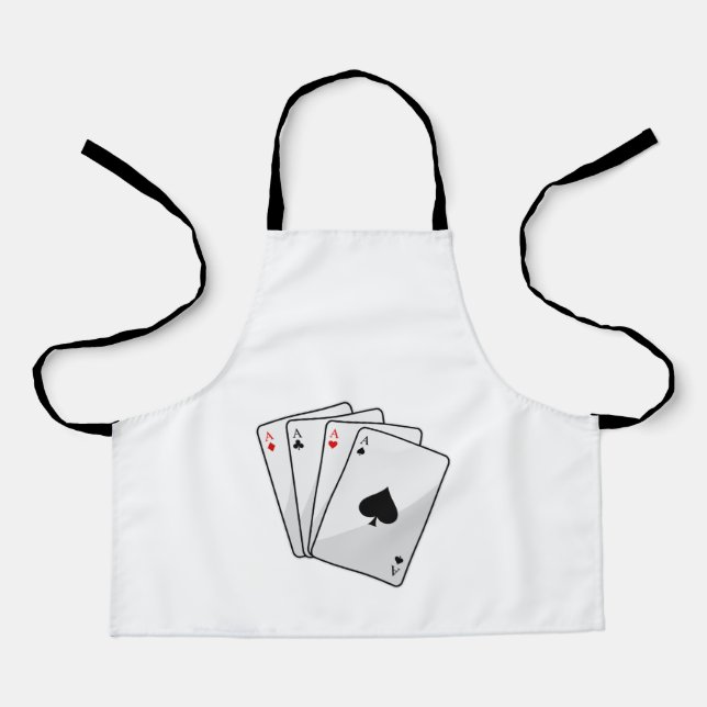 Quadruplets Aces Poker cards at Poker Apron (Front)