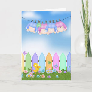 Quadruplets Congratulations Card