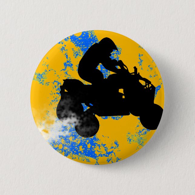 quads. 6 cm round badge (Front)