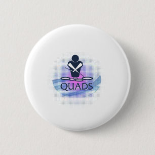 Quads 6 Cm Round Badge