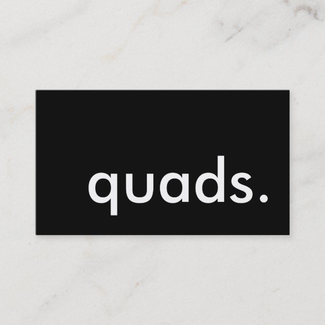 quads. business card (Front)