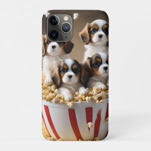 Quads Cavalier Spaniel Puppies In The Popcorn, iPhone 11 Pro Case