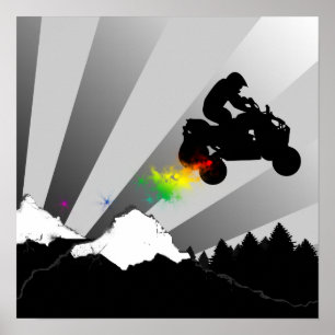 quads : dirt trail : poster