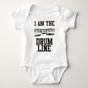 Quads: I Am The Drum Line Baby Bodysuit