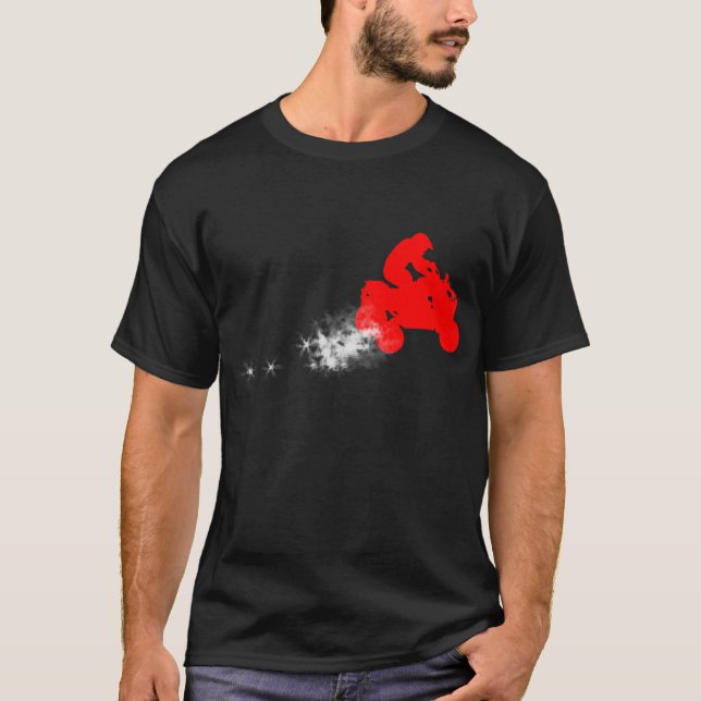 quads. simple. red. T-Shirt (Front)