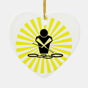 QUADS - SUN BURST - POW BANG - WOW - TENORS! CERAMIC TREE DECORATION