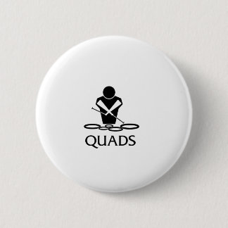 QUADS - Tenor Drums 6 Cm Round Badge
