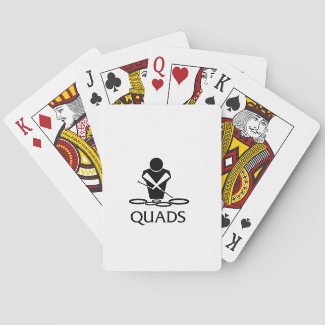 Quads - Tenor Drums Playing Cards (Back)