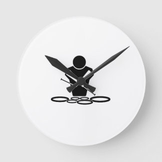 Quads - Tenor Drums - Toms Round Clock