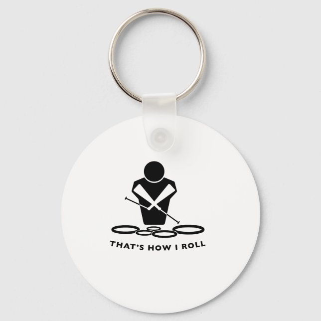 QUADS - TENORS - THAT'S HOW I ROLL KEY RING (Front)