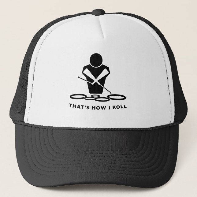QUADS - TENORS - THAT'S HOW I ROLL TRUCKER HAT (Front)