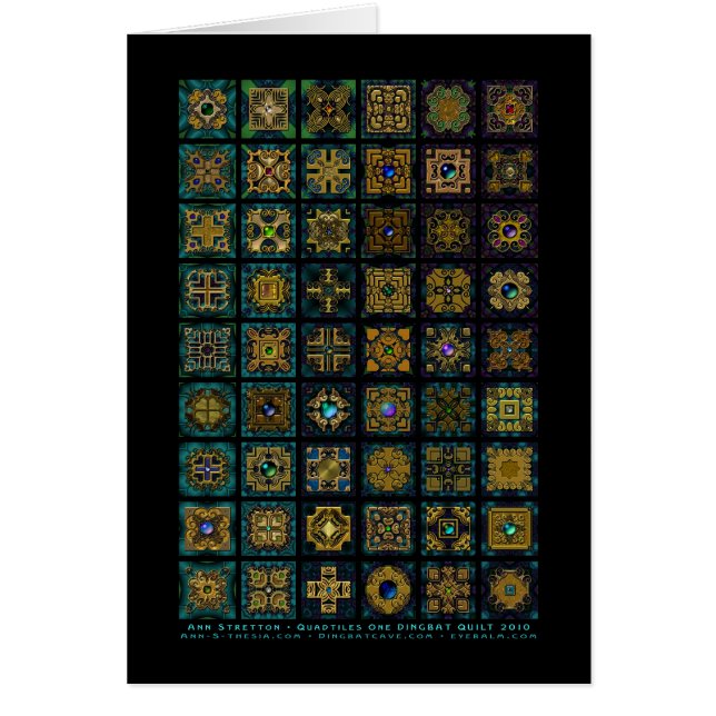 Quadtiles One Quilt Card (Front)