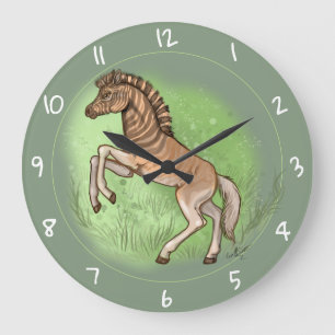 Quagga "Embrace the moment" Large Clock