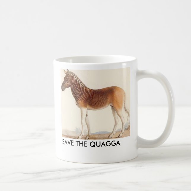 quagga picture, SAVE THE QUAGGA Coffee Mug (Right)