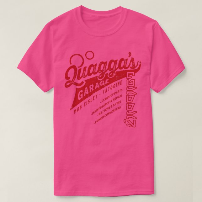 Quaggas Garage T-Shirt (Design Front)