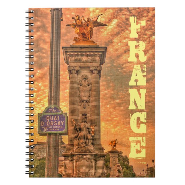 Quai d'Orsay Paris France Architecture Notebook (Front)