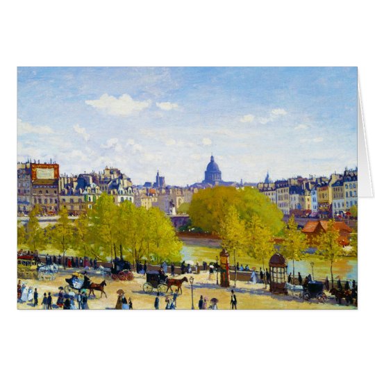 Quai du Louvre Claude Monet Card
