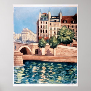 "Quai Saint-Michel", Paris, Poster