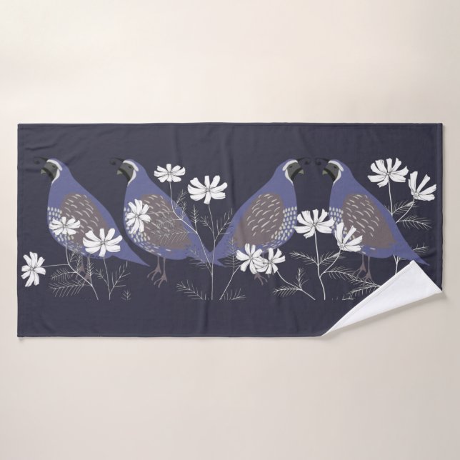 Quail Bath Towel (Bath Towel)