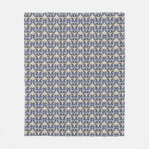 Quail Bird Decorative Pattern Fleece Blanket