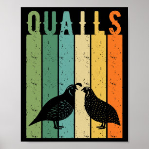 Quail Bird Species Ornamental Quail Farmer Poster