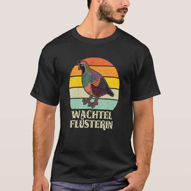 Quail Bird Species Ornamental Quail Farmer T-Shirt (Front)