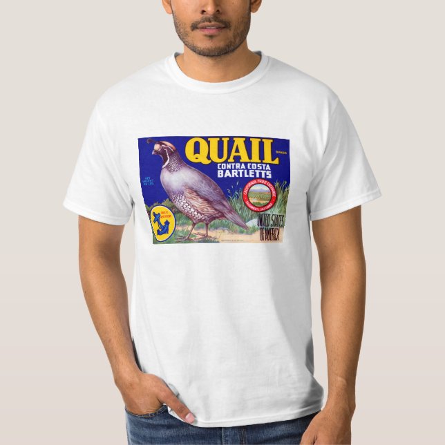 Quail Brand Contra Costa Bartletts T-Shirt (Front)