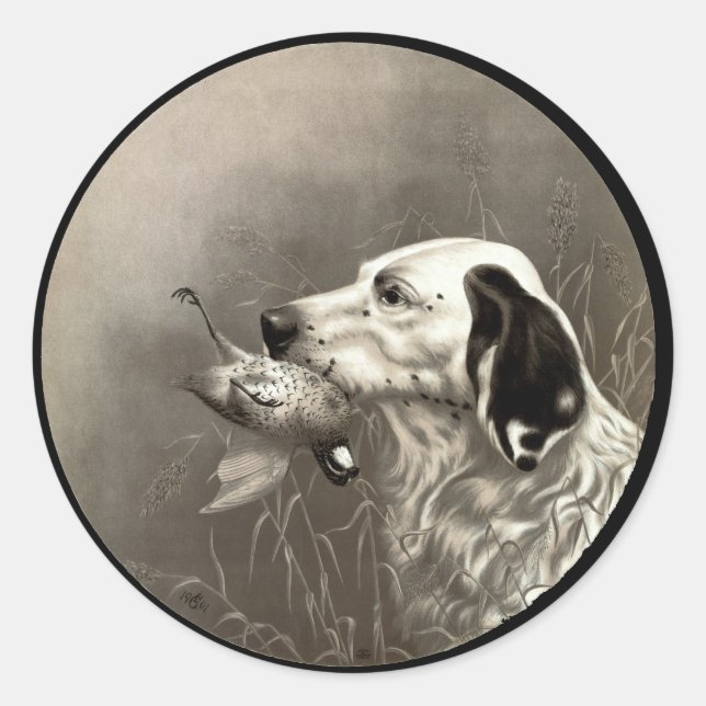 Quail Classic Round Sticker (Front)