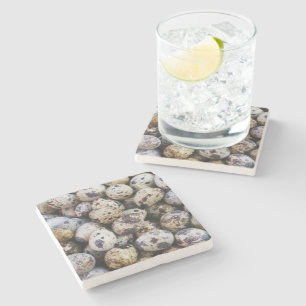 Quail Eggs Stone Coaster