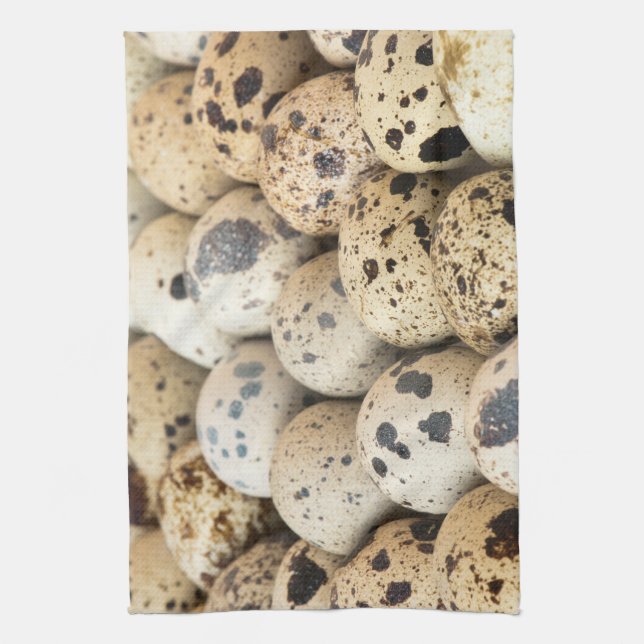 Quail Eggs Tea Towel (Vertical)