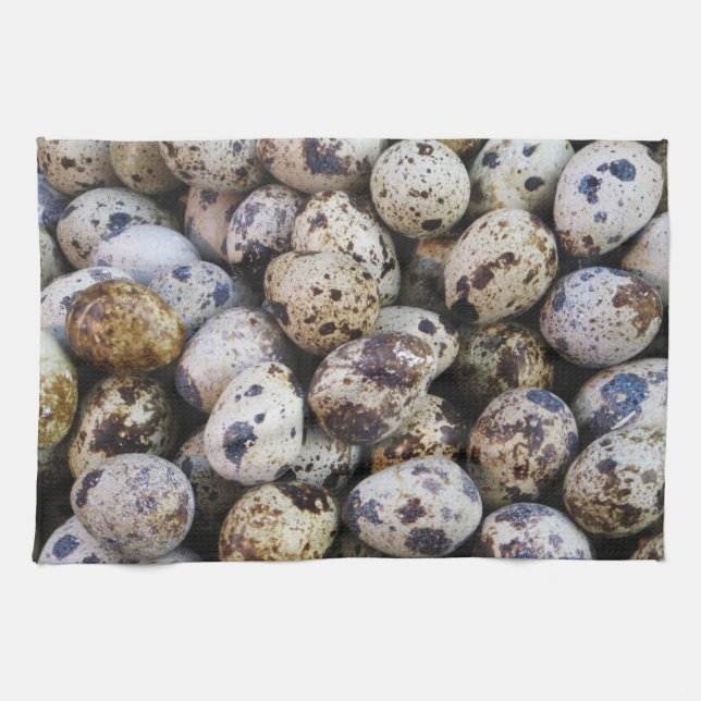 Quail Eggs Tea Towel (Horizontal)