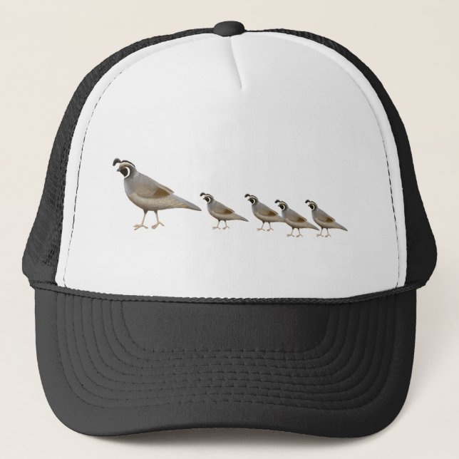 Quail Family Trucker Hat (Front)