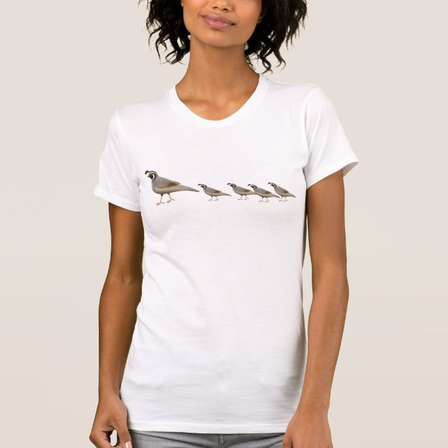 Quail Family V-Neck Tee (Front)