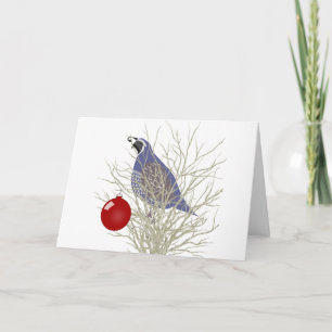 Quail Greeting Card