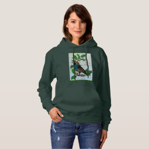 Quail in Holly Hoodie