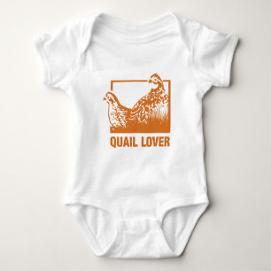 Quail lover baby bodysuit