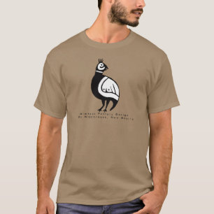 Quail, Mimbres Pottery Design T-Shirt